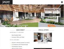 Tablet Screenshot of jasperhotel.com.au